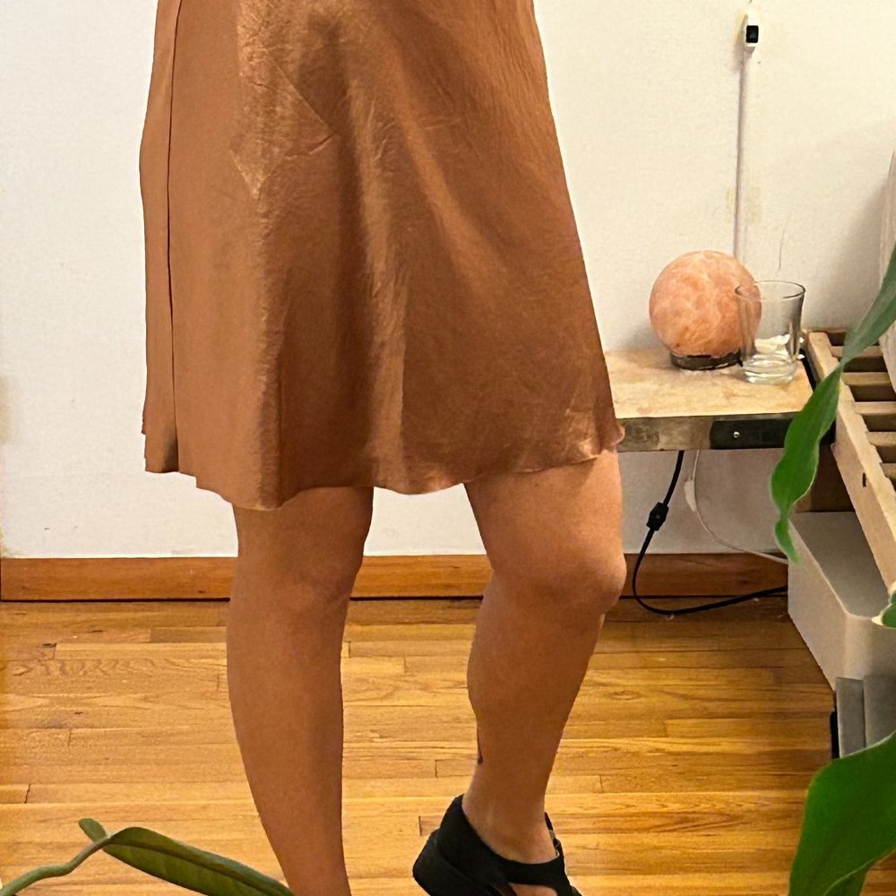 Vince satin mini skirt